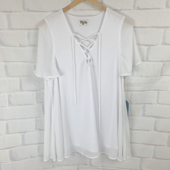 Show Me Your MuMu Dresses & Skirts - Show Me Your MuMu Rancho Vista White Tunic Dress M